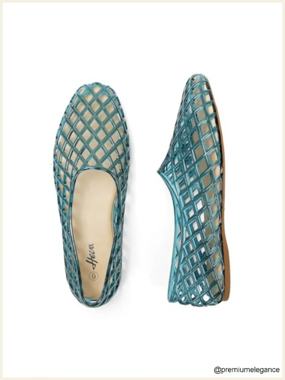 Jelly Mesh Flat Sandals - Breathable Clear Hollow Summer Beach Shoes